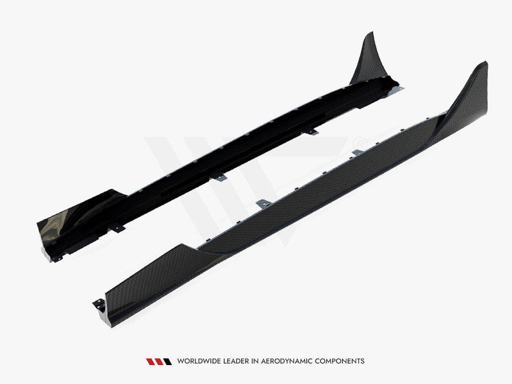 Maxton Design Prepreg Carbon Fiber Side Skirts Mercedes-AMG GT 63 / 55 / 63 S E Performance C192 - CF-ME-AMG-GT-2-63-SD1+SFF+SRF-245V-P - Image 9