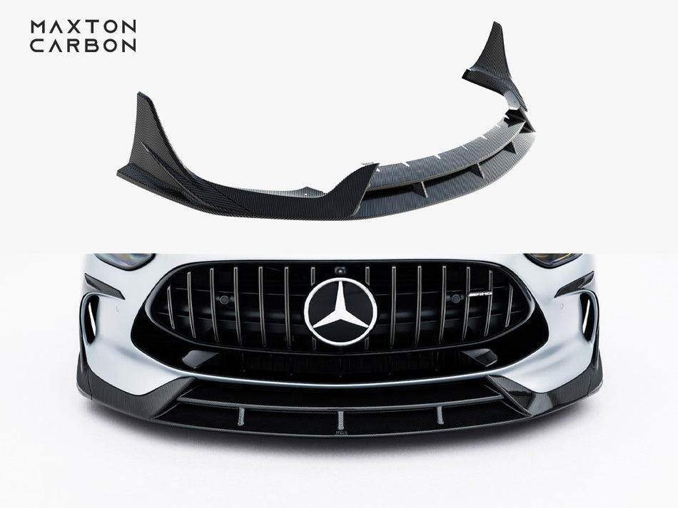 Maxton Design Prepreg Carbon Fiber Front Splitter Mercedes-AMG GT 63 / 55 / 63 S E Performance C192 - CF-ME-AMG-GT-2-63-FD1+FSF-245V-P - Image 1