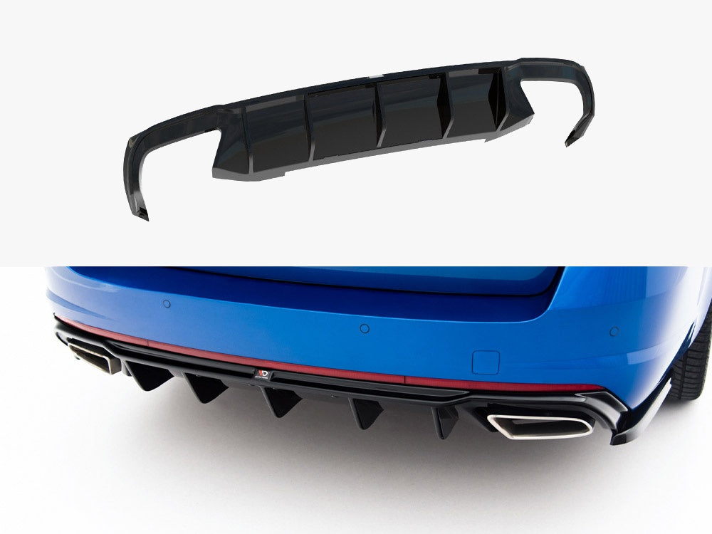 Maxton Design Rear Valance V.2 Skoda Octavia RS Mk3 / Mk3 FL Hatchback / Estate (Petrol) - SK-OC-3-RS-RS2G+RS2RG-PB - Image 1