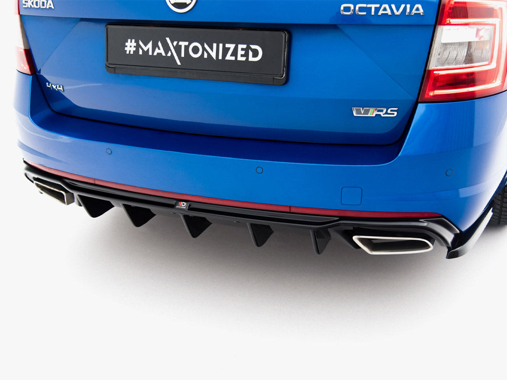 Maxton Design Rear Valance V.2 Skoda Octavia RS Mk3 / Mk3 FL Hatchback / Estate (Petrol) - SK-OC-3-RS-RS2G+RS2RG-PB - Image 3
