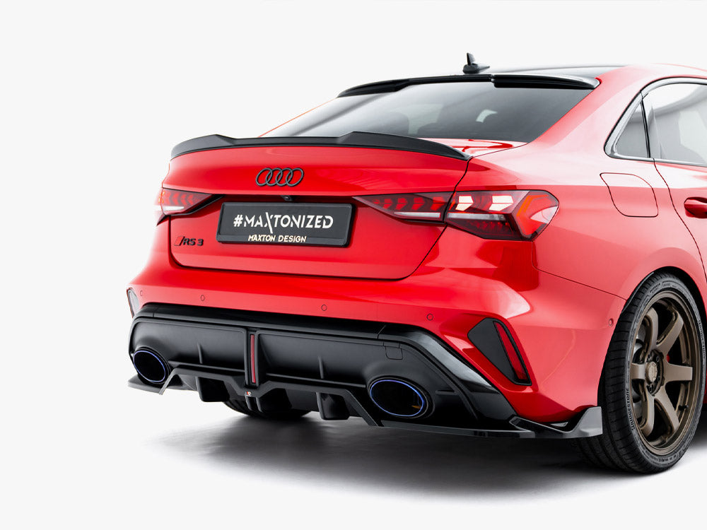 Rear Splitter (Vertical Bars) V.2 Audi RS3 Sedan 8Y Facelift