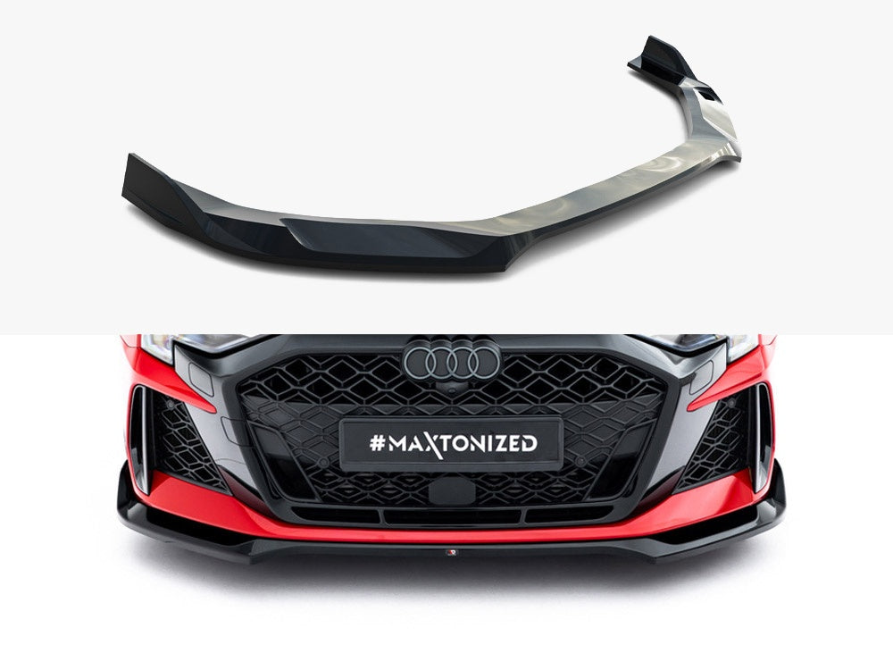 Maxton Design Front Splitter V.2 Audi RS3 Sedan 8Y Facelift - AU-RS3-8YF-S-FD2G - Image 1