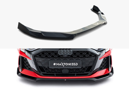 Maxton Design Front Splitter V.2 Audi RS3 Sedan 8Y Facelift - AU-RS3-8YF-S-FD2G - Image 1