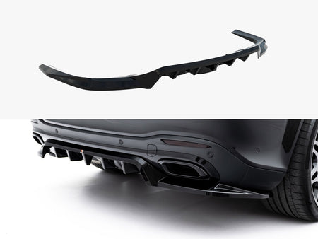 Maxton Design Rear Splitter (Vertical Bars) Mercedes-Benz GLS AMG-Line X167 Facelift - ME-GLS-167F-AMGLINE-RD1G+RD2G - Image 1