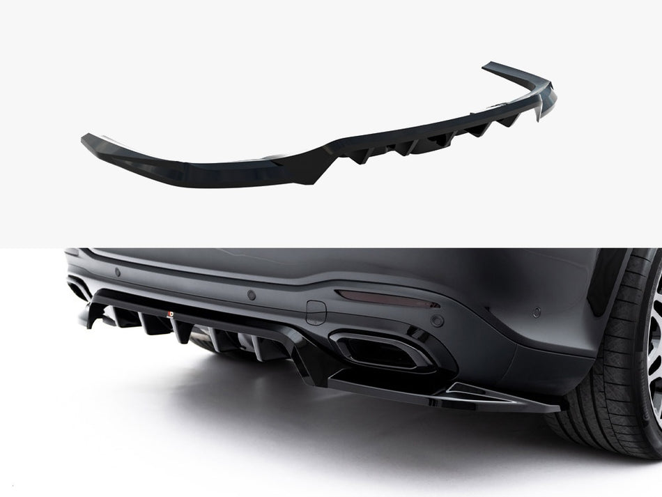 Maxton Design Rear Splitter (Vertical Bars) Mercedes-Benz GLS AMG-Line X167 Facelift - ME-GLS-167F-AMGLINE-RD1G+RD2G - Image 1