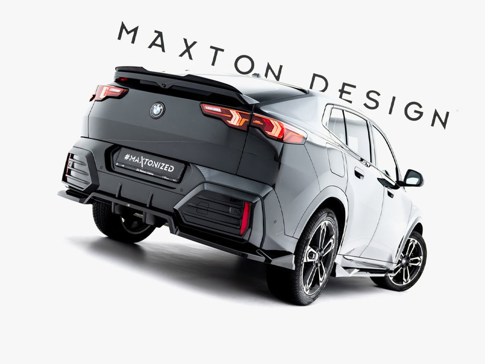 Maxton Design Rear Splitter (Vertical Bars) BMW X2 M-Pack / iX2 U10 - BM-X2-U10-MPACK-RD1G+RD2G - Image 2