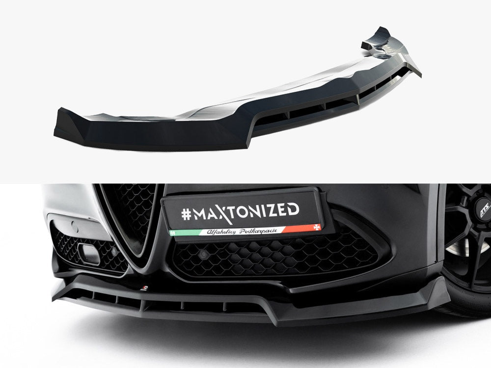 Maxton Design Front Splitter V.3 Alfa Romeo Stelvio Mk1 - AL-ST-1-FD2G+FD2RG - Image 1