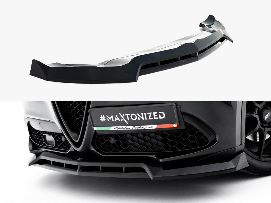 Maxton Design Front Splitter V.3 Alfa Romeo Stelvio Mk1 - AL-ST-1-FD2G+FD2RG - Image 1