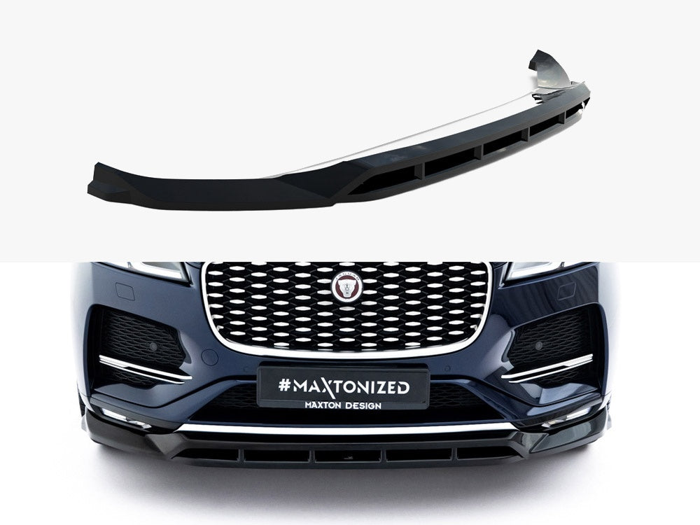 Maxton Design Front Splitter Jaguar F-Pace R-Sport Mk1 Facelift - JA-FP-1F-FD1G+FD1RG - Image 1