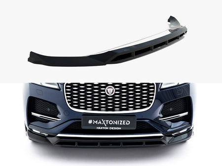 Maxton Design Front Splitter Jaguar F-Pace R-Sport Mk1 Facelift - JA-FP-1F-FD1G+FD1RG - Image 1