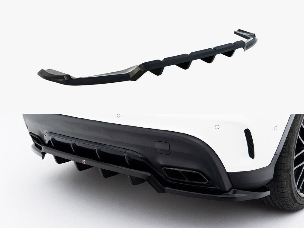 Maxton Design Rear Splitter (Vertical Bars) Mercedes-Benz GLA 45 AMG X156 Facelift - ME-GLA-156F-AMG-RD1G+RD2G - Image 1