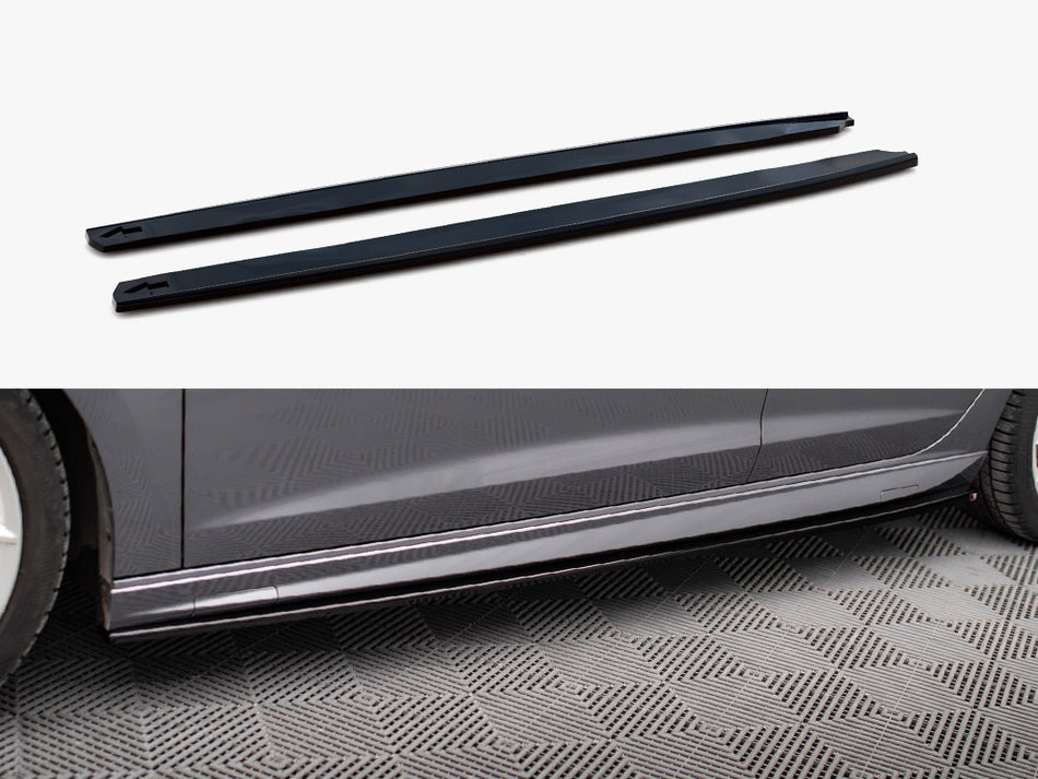 Maxton Design Side Skirts Diffusers V.5 Seat Leon Cupra / FR / Standard Mk3 / Mk3 Facelift - SE-LE-3-AERO-SD1G - Image 1