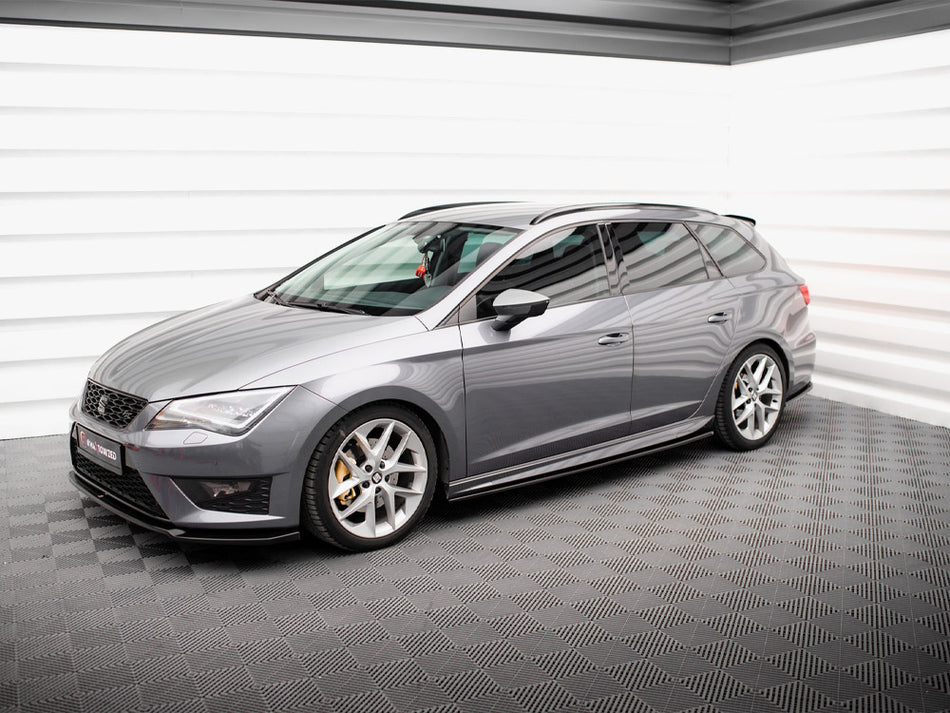 Maxton Design Side Skirts Diffusers V.5 Seat Leon Cupra / FR / Standard Mk3 / Mk3 Facelift - SE-LE-3-AERO-SD1G - Image 2