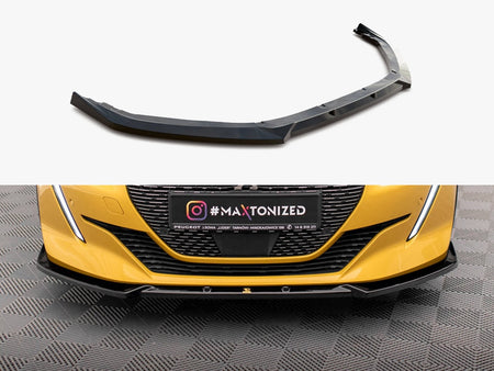 Maxton Design Front Splitter V.1 Peugeot 208 GT Mk2 - PE-208-2-GT-FD1G - Image 1