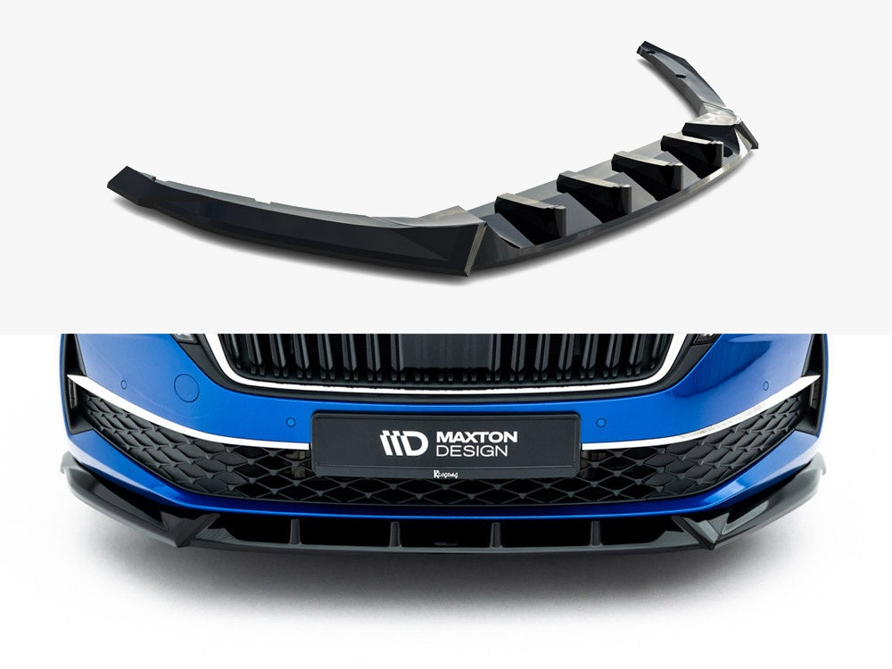 Maxton Design Front Splitter Skoda Octavia Liftback / Estate Mk4 Facelift - SK-OC-4F-FD1G - Image 1