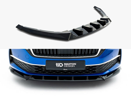 Maxton Design Front Splitter Skoda Octavia Liftback / Estate Mk4 Facelift - SK-OC-4F-FD1G - Image 1