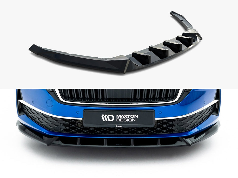 Maxton Design Front Splitter Skoda Octavia Liftback / Estate Mk4 Facelift - SK-OC-4F-FD1G - Image 1