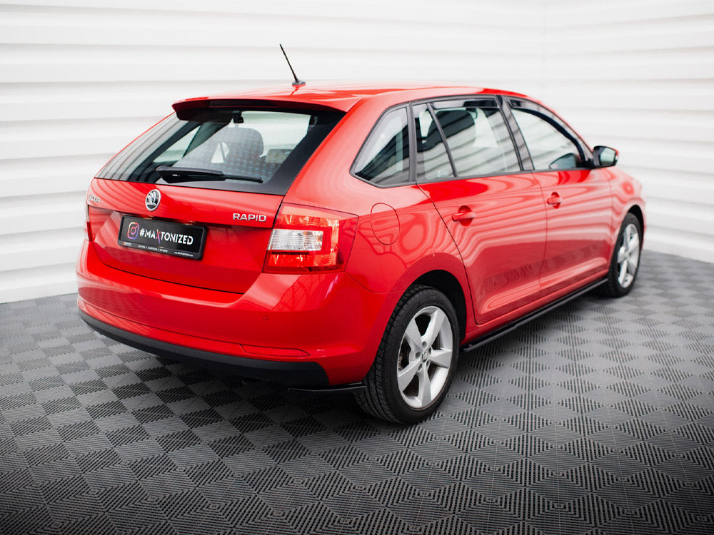 Maxton Design Rear Side Splitters Skoda Rapid Spaceback - SK-RA-1-SB-RSD1G - Image 2