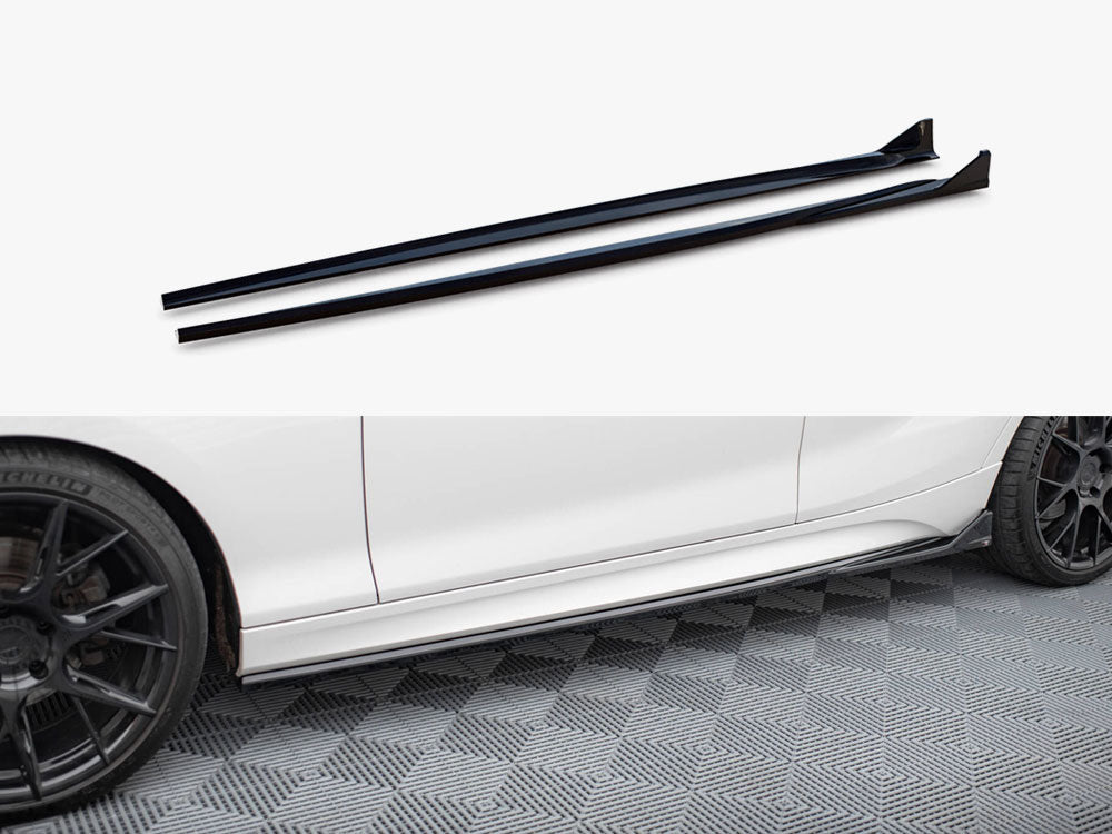 Maxton Design Side Skirts Diffusers V.3 CSL Look BMW 1 M-Pack / M140i F20 Facelift - BM-1-F20F-M-SD3G - Image 1