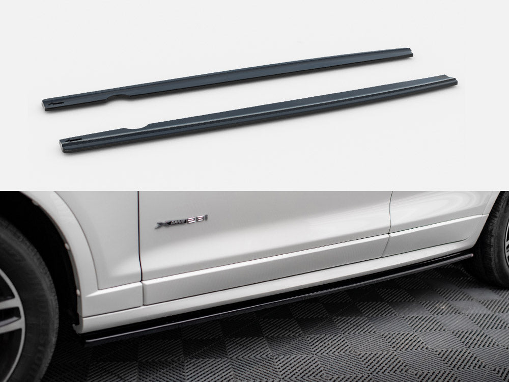 Maxton Design Side Skirt Diffusers BMW X3 M-Pack F25 Facelift - BM-X3-25-MPACK-SD1G - Image 1
