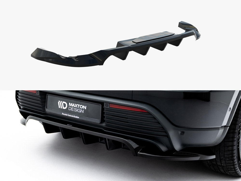 Maxton Design Rear Splitter (Vertical Bars) Porsche Macan EV Mk1 - PO-MA-EV-1-RD1G+RD2G - Image 1