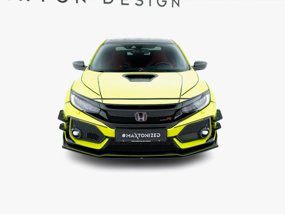 Maxton Design Street PRO Front Splitter V.2 Honda Civic Type-R Mk10 / Mk10 Facelift - HOCI10TYPERCNC-FD3B - Image 3