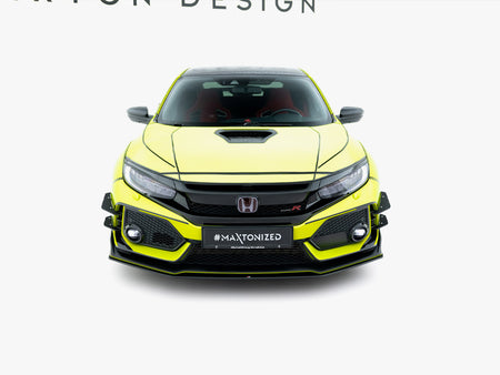 Maxton Design Street PRO Front Splitter V.2 Honda Civic Type-R Mk10 / Mk10 Facelift - HOCI10TYPERCNC-FD3B - Image 3
