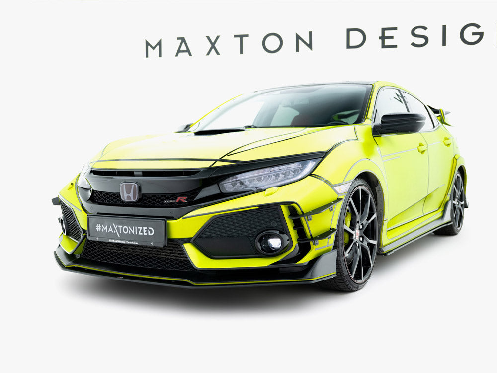 Maxton Design Street PRO Front Splitter V.2 Honda Civic Type-R Mk10 / Mk10 Facelift - HOCI10TYPERCNC-FD3B - Image 2