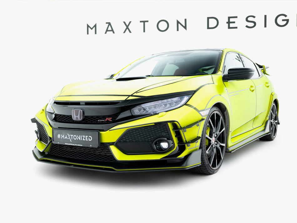 Maxton Design Street PRO Front Splitter V.2 Honda Civic Type-R Mk10 / Mk10 Facelift - HOCI10TYPERCNC-FD3B - Image 2