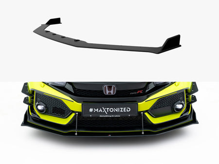 Maxton Design Street PRO Front Splitter Honda Civic Type-R Mk10 / Mk10 Facelift - HOCI10TYPERCNC-FD4B - Image 1