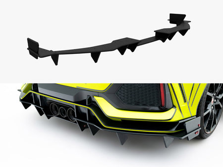 Maxton Design Street PRO Rear Diffuser Honda Civic Type-R Mk10 / Mk10 Facelift - HOCI10TYPERCNC-RS1B - Image 1