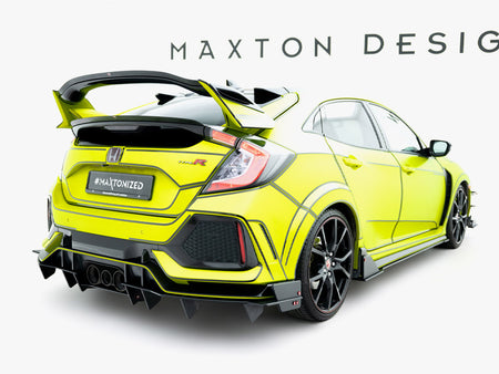Maxton Design Street PRO Rear Diffuser Honda Civic Type-R Mk10 / Mk10 Facelift - HOCI10TYPERCNC-RS1B - Image 2