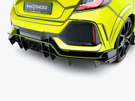 Maxton Design Street PRO Rear Diffuser Honda Civic Type-R Mk10 / Mk10 Facelift - HOCI10TYPERCNC-RS1B - Image 3