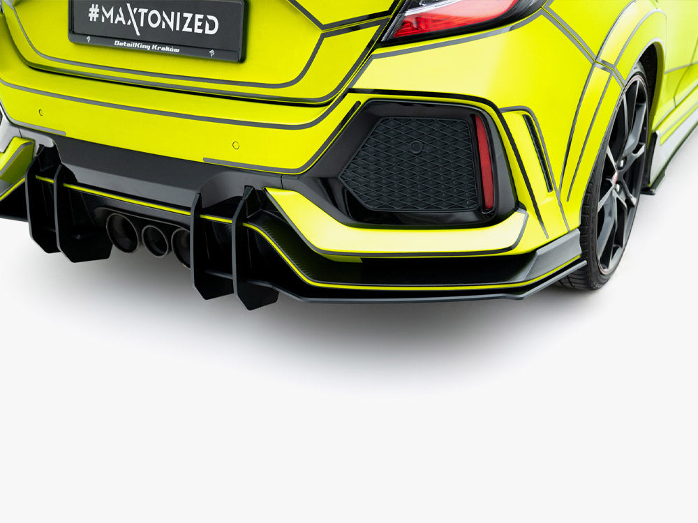 Maxton Design Street PRO Rear Diffuser V.2 Honda Civic Type-R Mk10 / Mk10 Facelift - HOCI10TYPERCNC-RS2B - Image 6