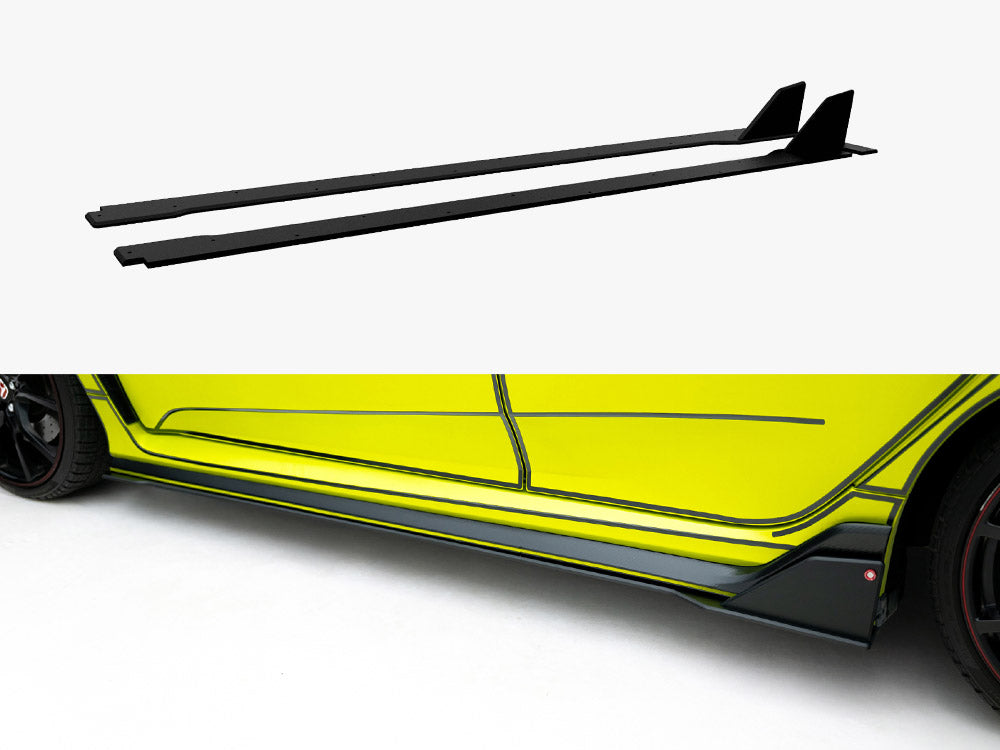 Maxton Design Street PRO Side Skirt Diffusers Honda Civic Type-R Mk10 / Mk10 Facelift - HOCI10TYPERCNC-SD2B - Image 1