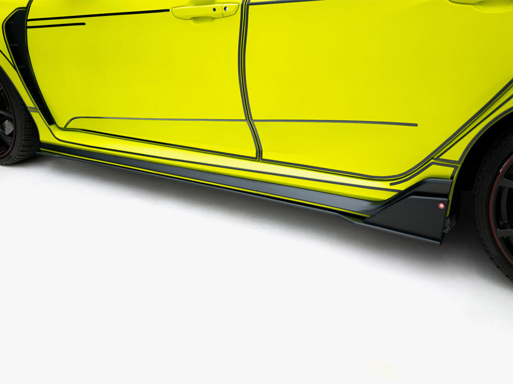 Maxton Design Street PRO Side Skirt Diffusers Honda Civic Type-R Mk10 / Mk10 Facelift - HOCI10TYPERCNC-SD2B - Image 3