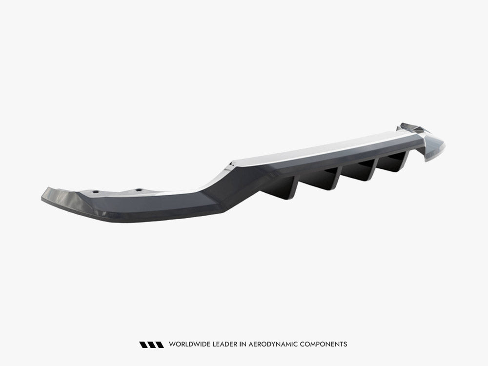 Rear Splitter (Vertical Bars) Skoda Karoq Sportline Mk1 Facelift - Carbon Look