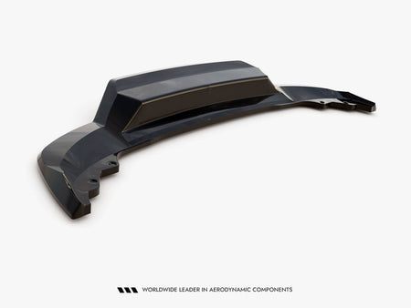 Rear Splitter (Vertical Bars) Skoda Karoq Sportline Mk1 Facelift - Carbon Look
