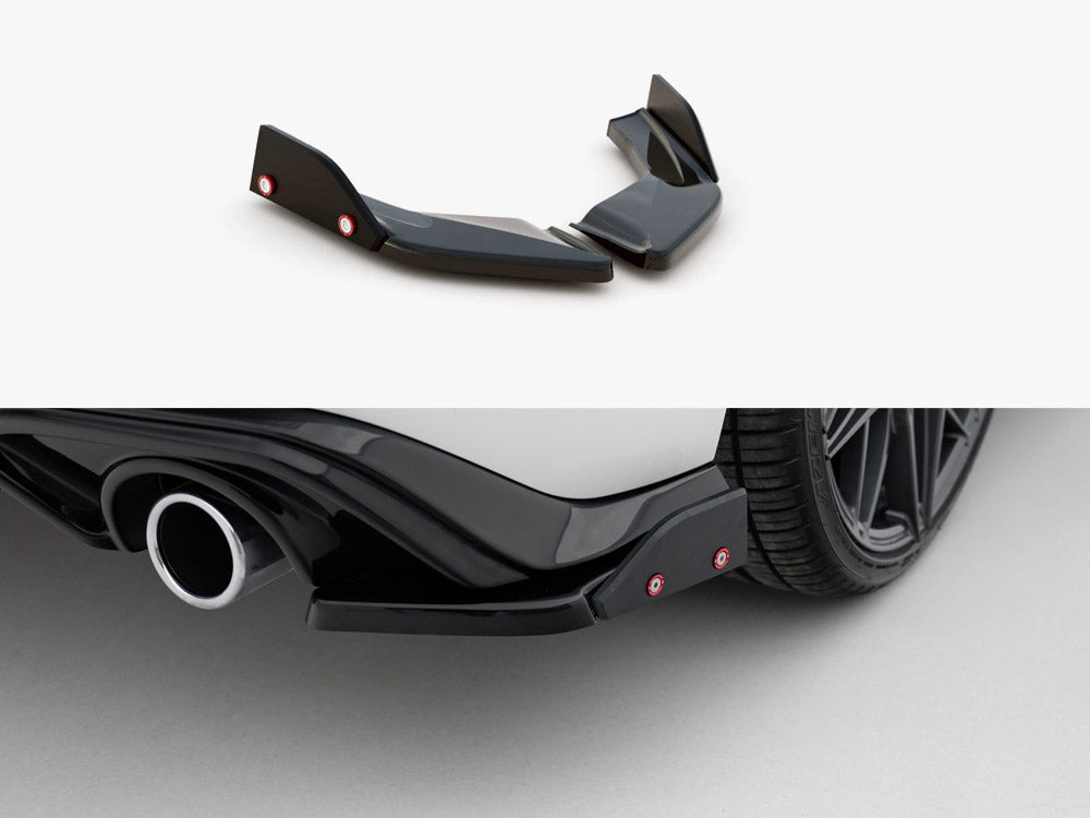 Maxton Design Rear Side Splitters V.4 + Flaps Volkswagen Golf GTI / GTE Mk8 - VW-GO-8-GTI-RSD4G+RSF - Image 1