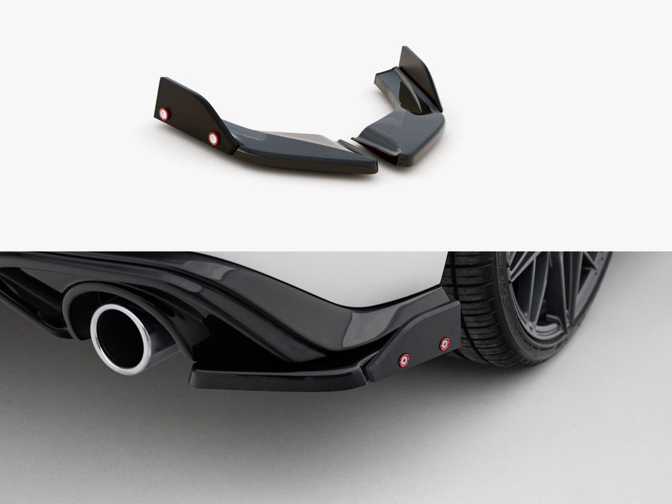 Maxton Design Rear Side Splitters V.4 + Flaps Volkswagen Golf GTI / GTE Mk8 - VW-GO-8-GTI-RSD4G+RSF - Image 1