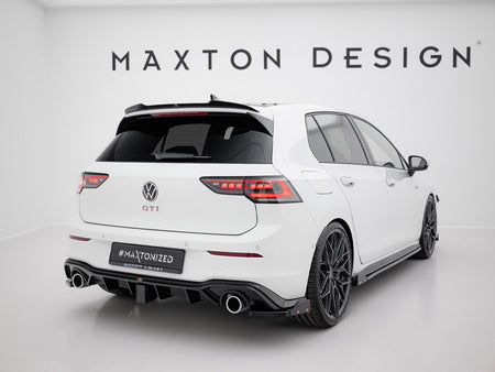 Maxton Design Rear Side Splitters V.4 + Flaps Volkswagen Golf GTI / GTE Mk8 - VW-GO-8-GTI-RSD4G+RSF - Image 2