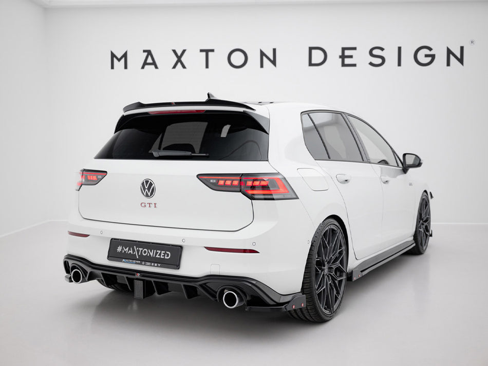 Maxton Design Rear Side Splitters V.4 + Flaps Volkswagen Golf GTI / GTE Mk8 - VW-GO-8-GTI-RSD4G+RSF - Image 2