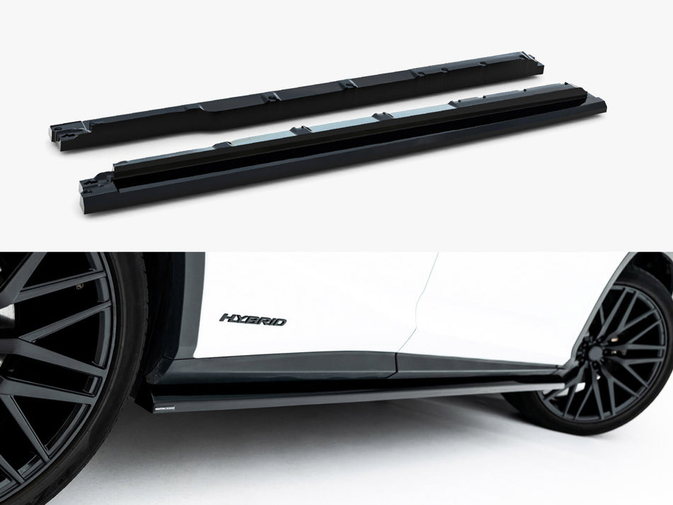 Side Skirts Diffusers Lexus RX F-Sport Mk4 Facelift (version without OEM step rails)