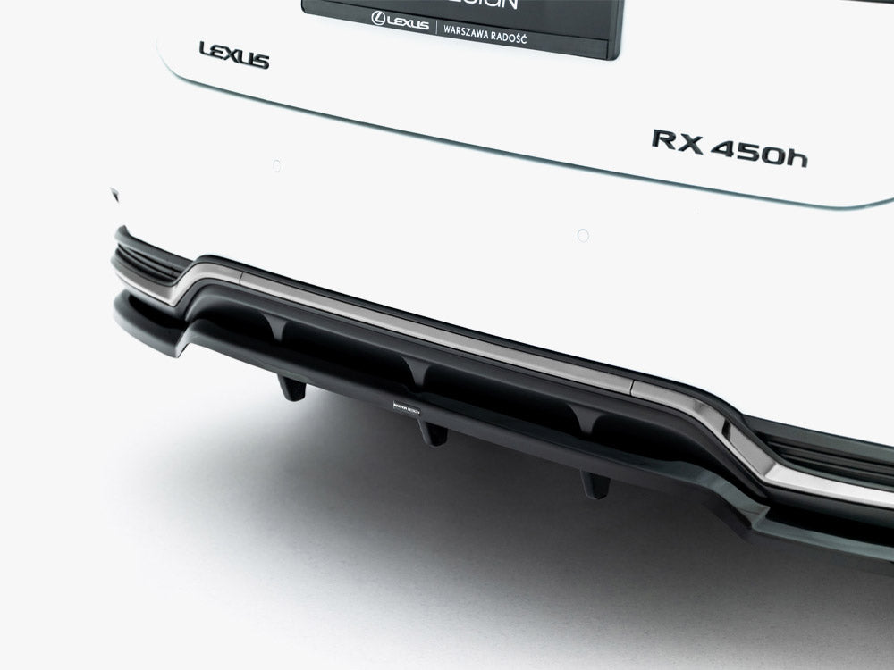 Maxton Design Rear Splitter (Vertical Bars) Lexus RX F-Sport Mk4 Facelift - LE-RX-4F-RD1G+RD2G - Image 5