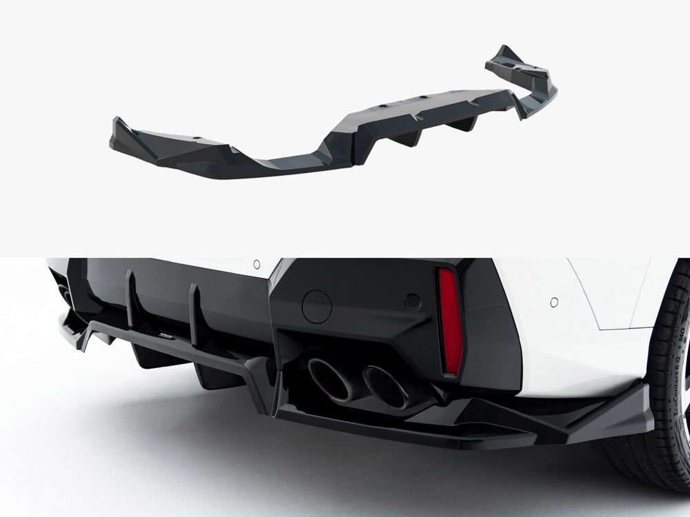 Maxton Design Rear Splitter (Vertical Bars) BMW X2 M35i U10 - BM-X2-U10-M35-RD1G+RD2G - Image 1