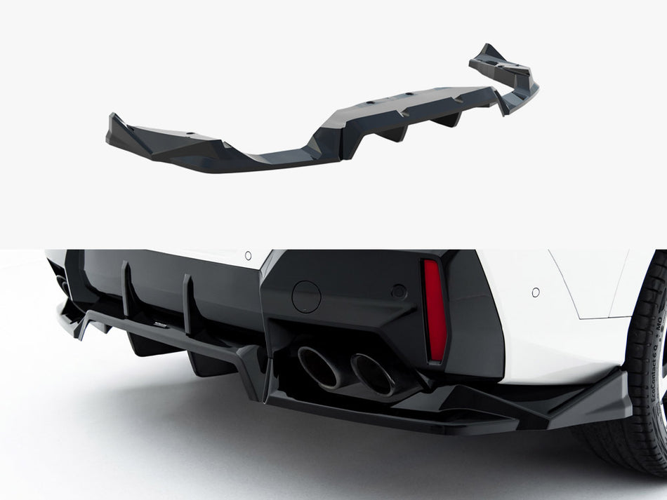 Maxton Design Rear Splitter (Vertical Bars) BMW X2 M35i U10 - BM-X2-U10-M35-RD1G+RD2G - Image 1