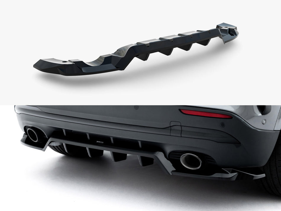 Maxton Design Rear Splitter (Vertical Bars) Mercedes-AMG GLA 35 H247 Facelift - ME-GLA-H247F-35-RD1G+RD2G - Image 1