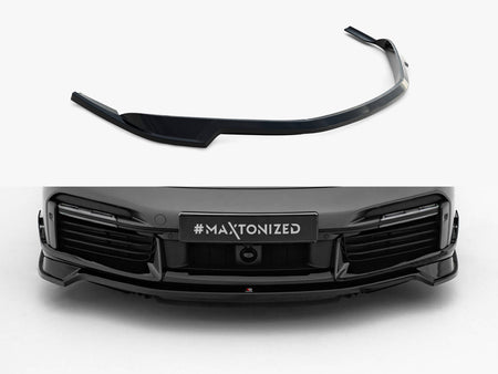 Maxton Design Front Splitter Porsche 911 Turbo S Sport Package 992 - PO-911-992-TURBO-S-SPORT-FD1G - Image 1
