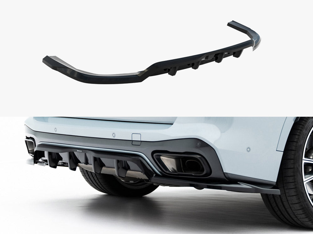 Maxton Design Rear Splitter (Vertical Bars) V.1 BMW X5 M-Pack G05 Facelift - BM-X5-05F-MPACK-RD1G+RD3G - Image 1