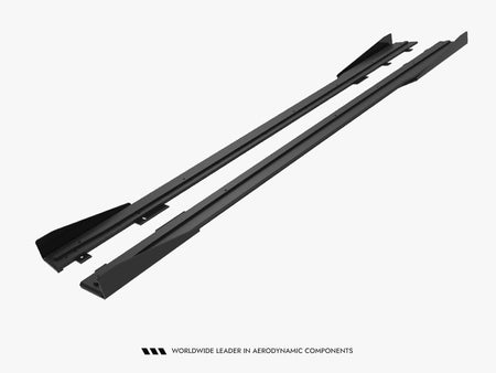 Maxton Design Street PRO Side Skirts Diffusers + Flaps Ford Mustang GT Mk7 - FOMU7GTCNC-SD1B+SF1G - Image 6